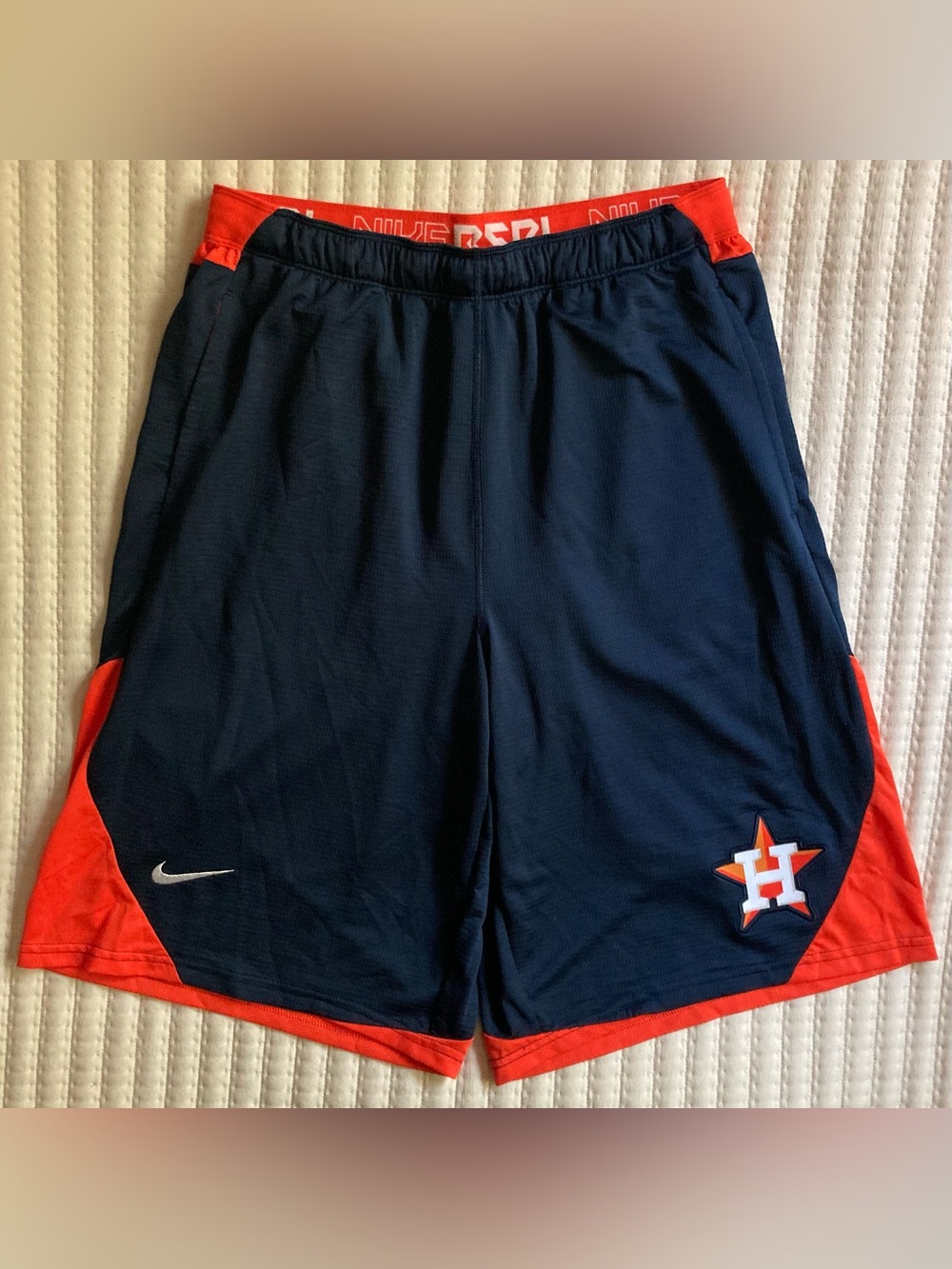 Houston Astros Nike Athletic Shorts Men’s Large 12” Baggy MLB BSBL Gym Training